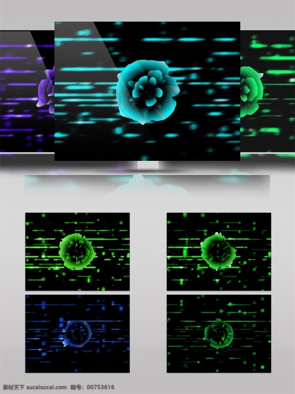 3d视频素材 电脑屏幕保护 动感 高清视频素材 激光 绿色 星际 光束 动态 视频