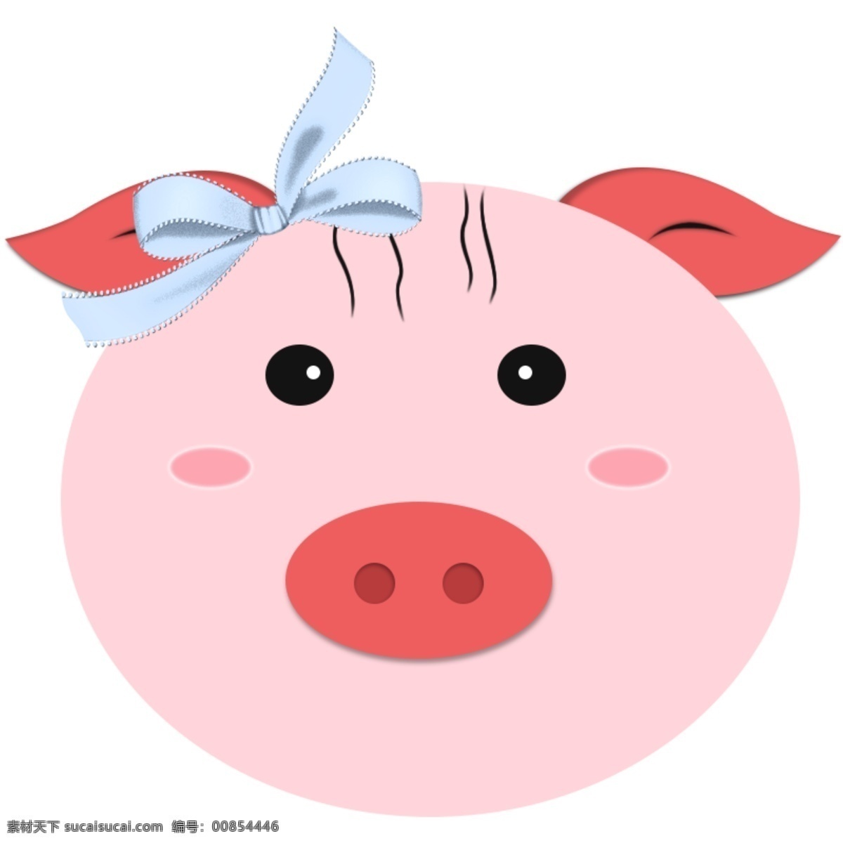 猪 粉红色 头像 情侣 卡通 可爱 形象