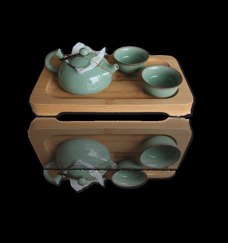 清新 雅致 淡绿色 茶具 产品 实物 产品实物 木制茶盘 清新风格