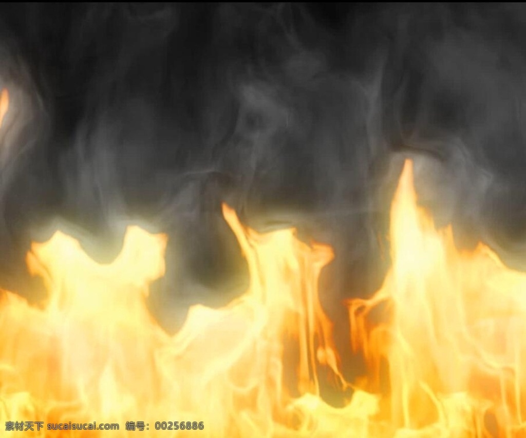 冒烟的火焰 火焰视频 合成背景视频 合成素材 视频素材 火 多媒体 影视编辑 合成背景素材 avi
