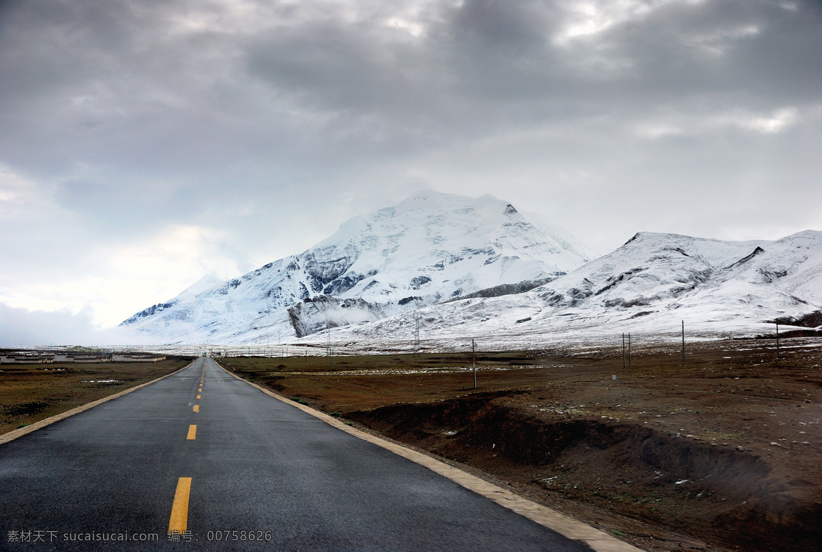 美丽 西藏 雪山 公路 美丽的西藏 灰色