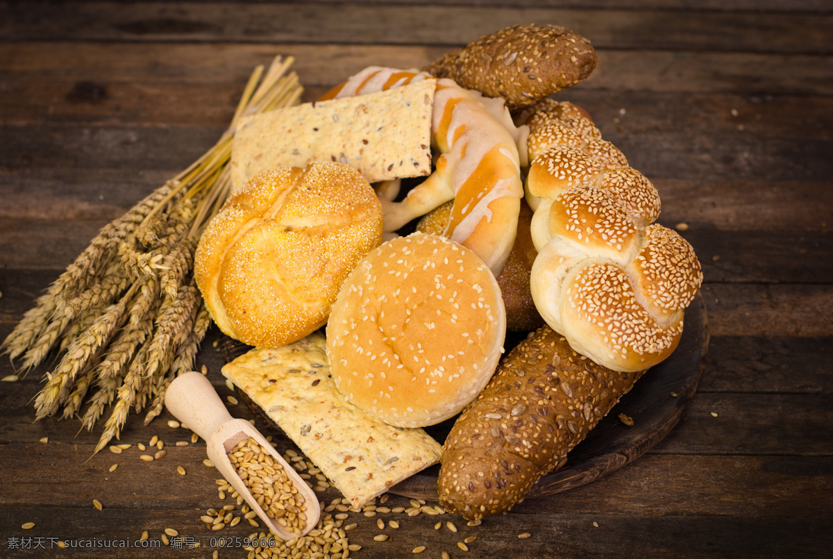 麦子 面包 小麦 麦穗 面包摄影 面包美食 食品 面食 食物 美食图片 餐饮美食