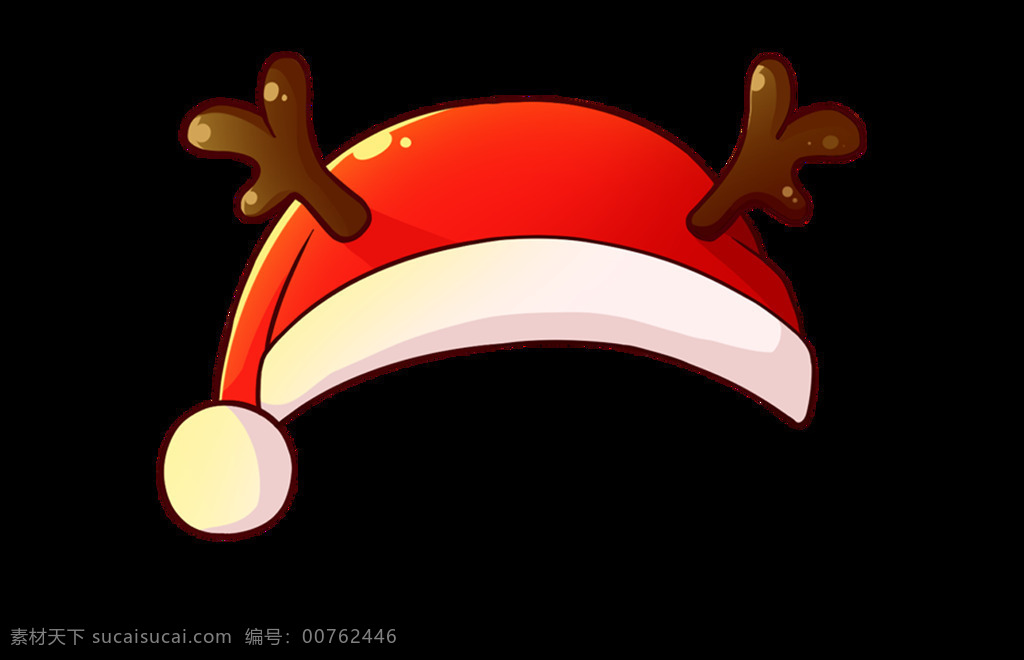 卡通 红色 圣诞 帽 元素 png元素 过节 节日 帽子 免抠元素 透明素材
