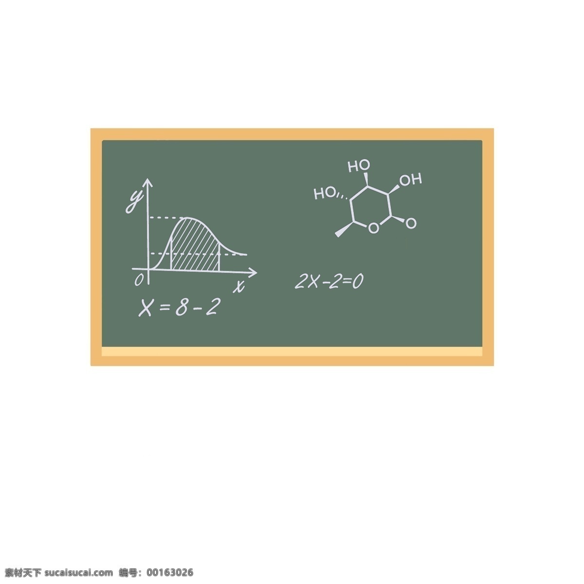 原创 黑板 图标 元素 数学 学习 化学 上课 公式