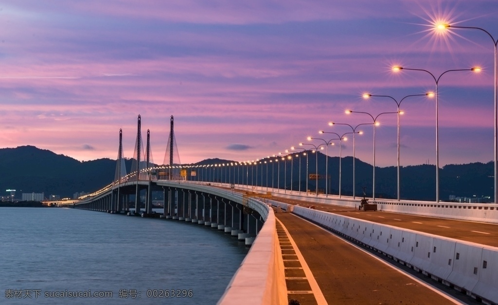 马来西亚 槟城 二桥 马来西亚槟城 国外工程 桥梁 建筑园林 建筑摄影