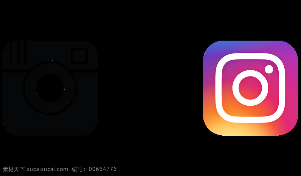 instagram 标志 免 抠 透明 图标 矢量图 logo图标