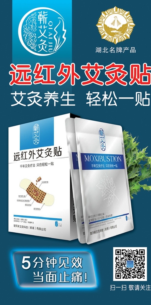 艾灸 远红外艾灸贴 斩艾灸 央视上榜品牌 湖北名牌产品 艾草 美女养生 产品介绍