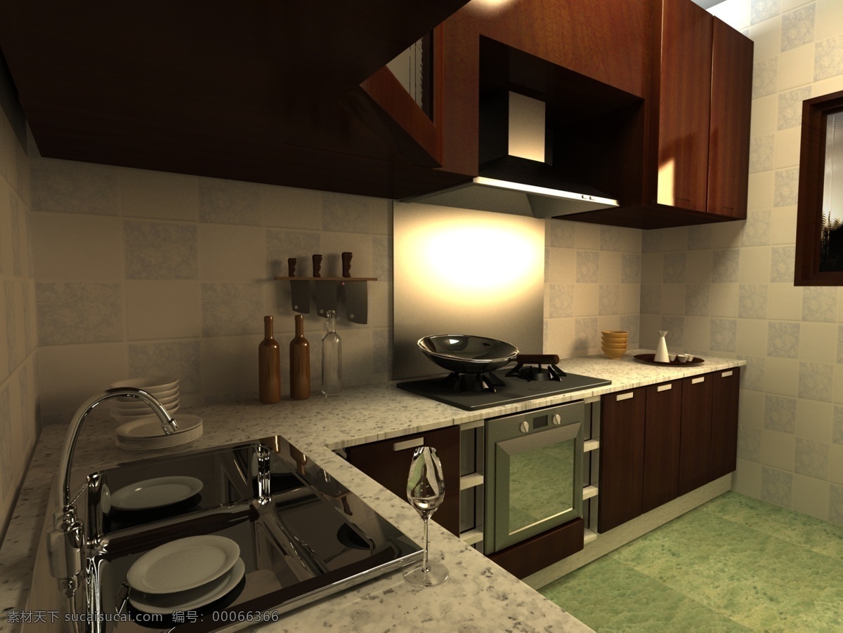 3dmax 效果图 3d设计模型 环境设计 家具模型 室内模型 室内设计 室内效果图 中式 厨房 设计素材 模板下载 中式厨房 室内渲染表现 中式模型 中式效果图 效果图3d 家居装饰素材