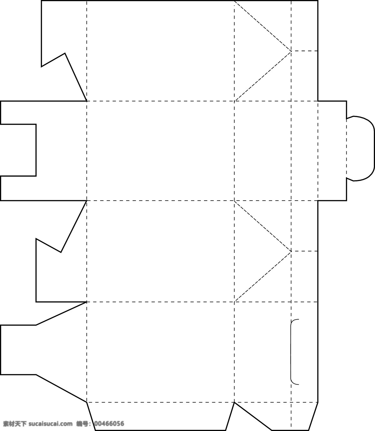 包装盒 外形 矢量 纸盒矢量 展开 分割 图 矢量图