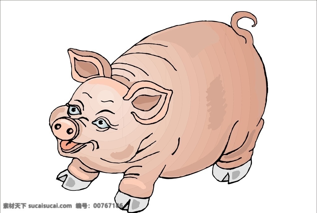 大肥猪 肥猪 二师兄 猪八戒 卡通猪 生肖 猪 可爱的小猪 天蓬元帅 懒猪 生物世界 家禽家畜