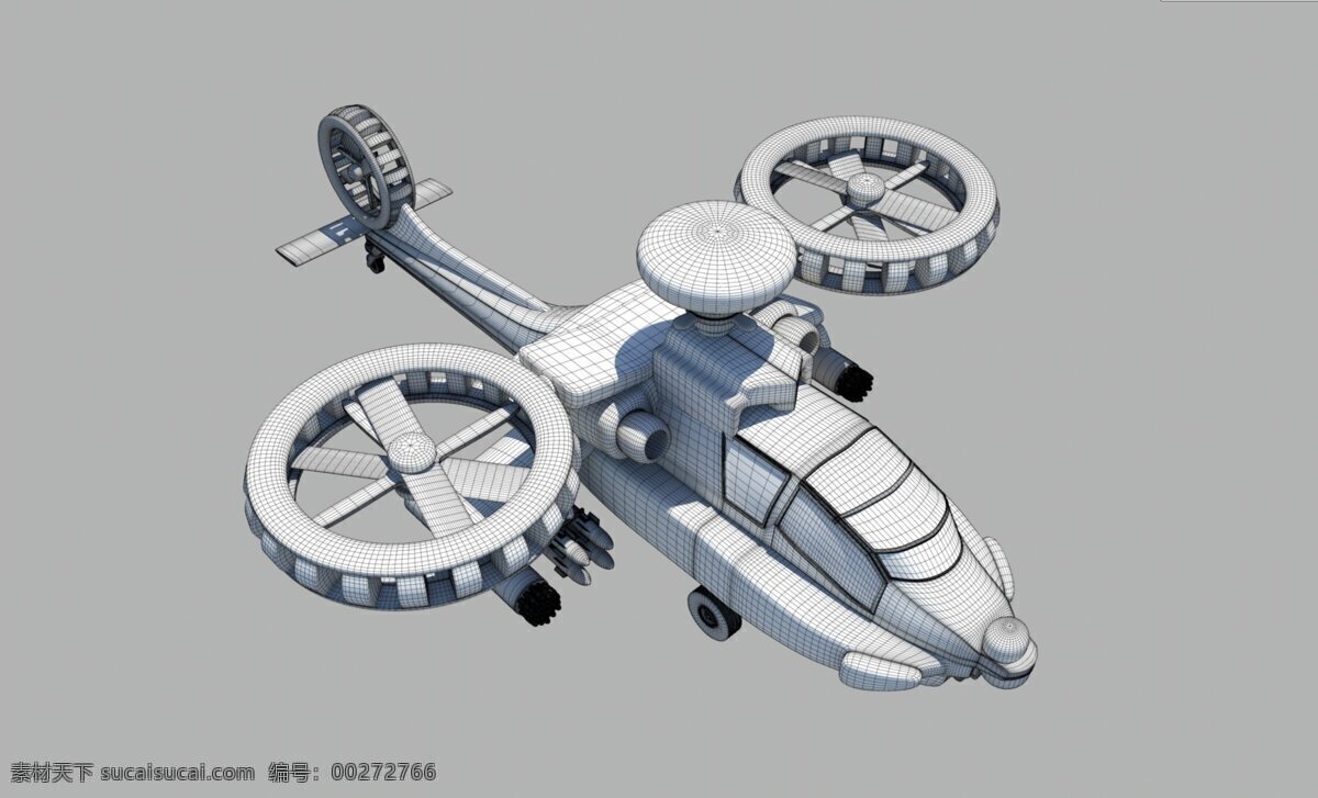 直升飞机 3d设计 3d作品 创意设计 科幻 军用 武 装机 军用设备 武装直升机 psd源文件