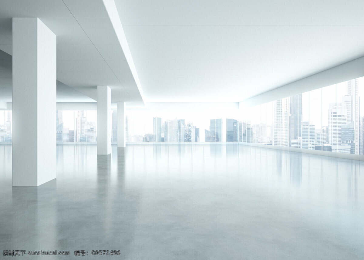 办公 大厅 格局 室内设计 白色 空房间 简洁 明亮 宽敞 环境家居