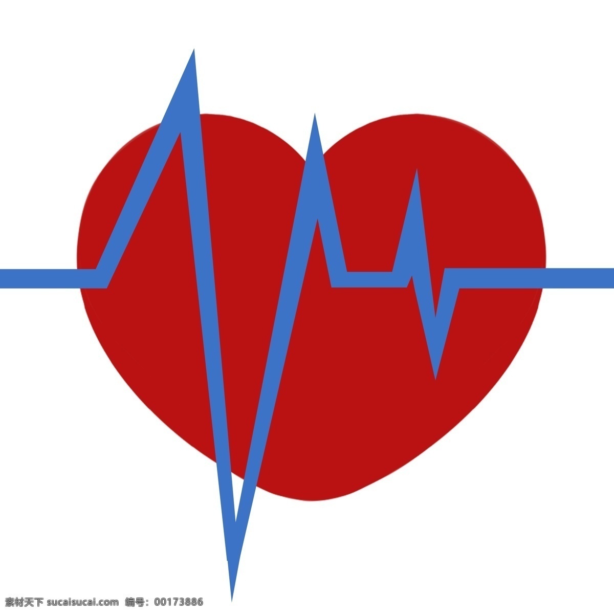 心跳图标 卡通 图标icon 心脏 心跳 心电图 心跳检测 身体检查 心跳线图