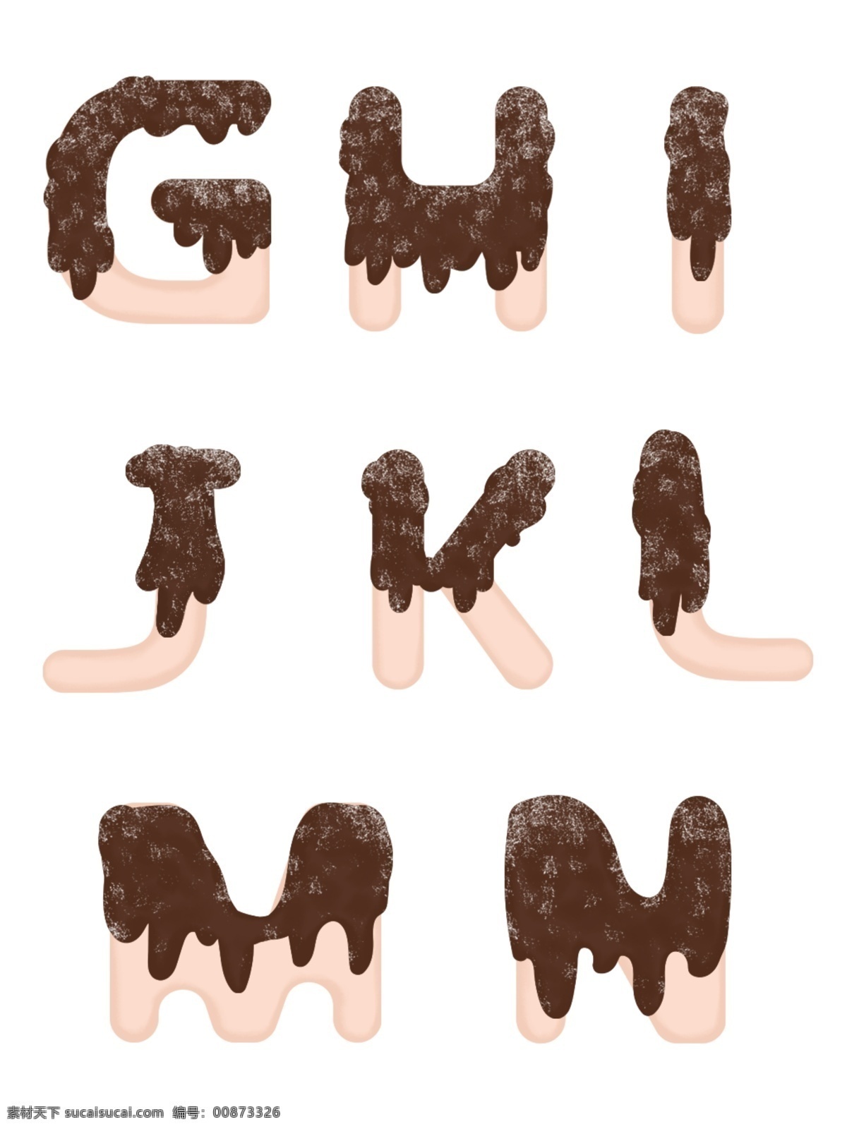 手绘 巧克力 糖果 英文 字母 元素 手绘字母 巧克力字母 糖果字母 饼干字母 可爱字母 糖衣字母 饼干