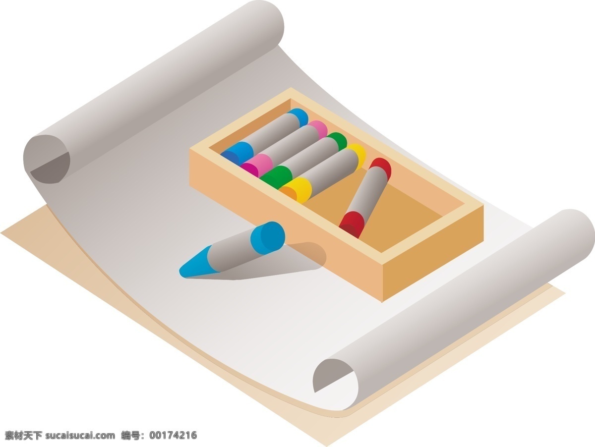 文化用品 笔 书 学生用品 学习用品 小学用品 矢量图 其他矢量图