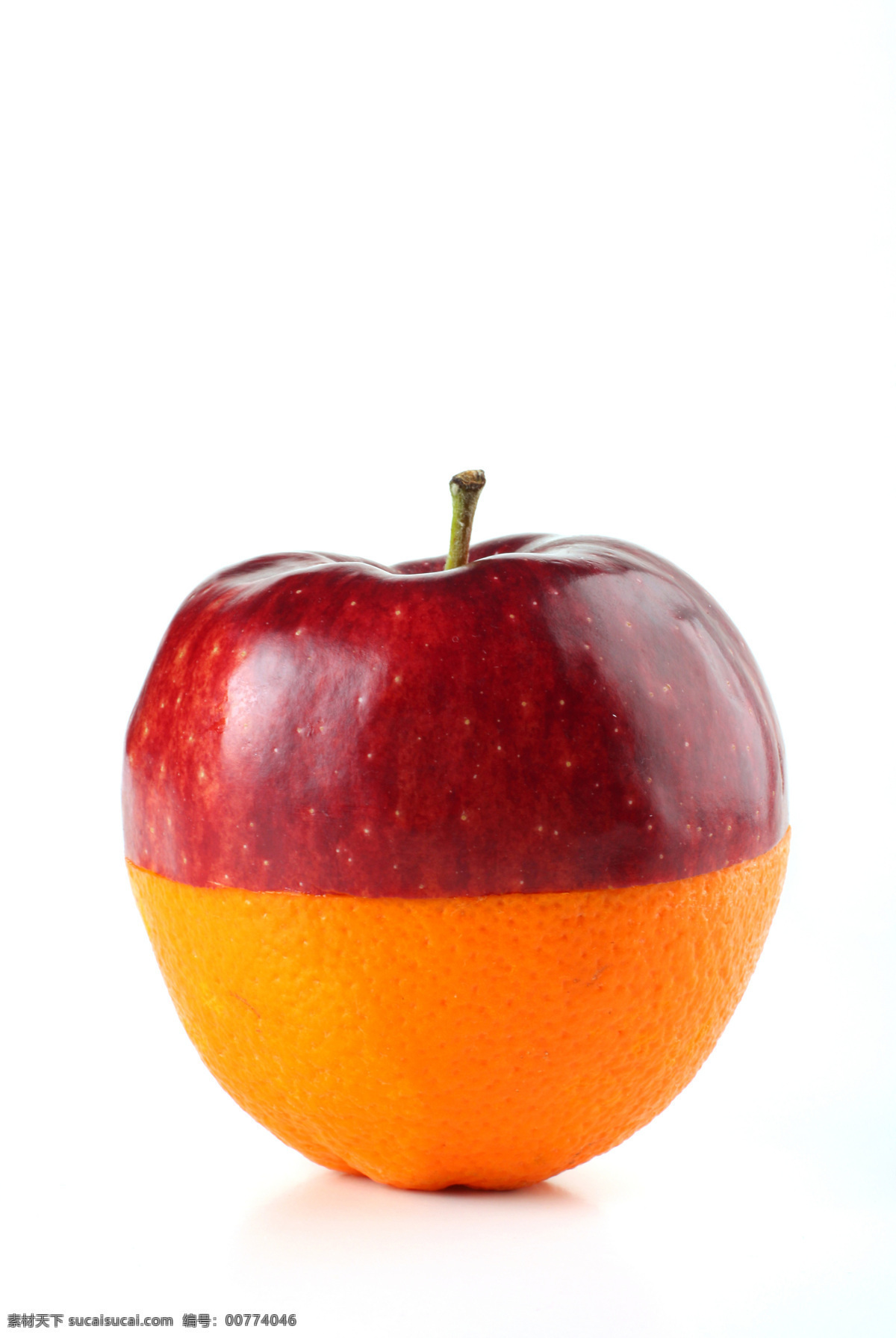 艺术 苹果 橙子 组合 一半 加 创意水果图 水果 创意 艺术水果组合 苹果图片 餐饮美食