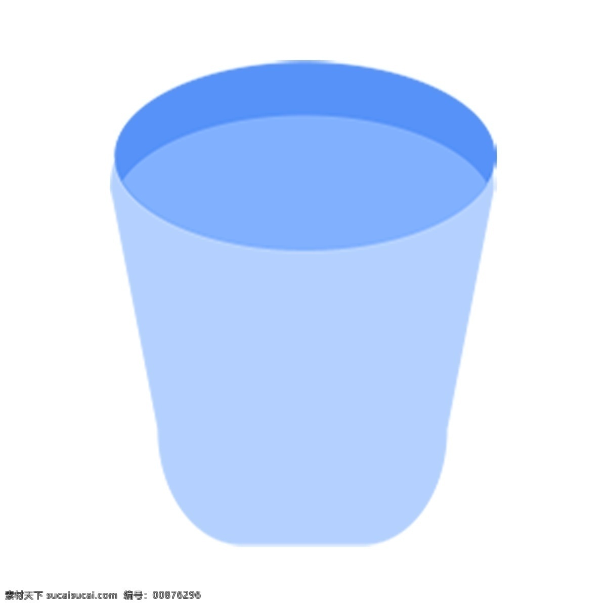 卡通 简约 水杯 装饰 png元素 蓝色 免抠元素 装饰素材 透明素材