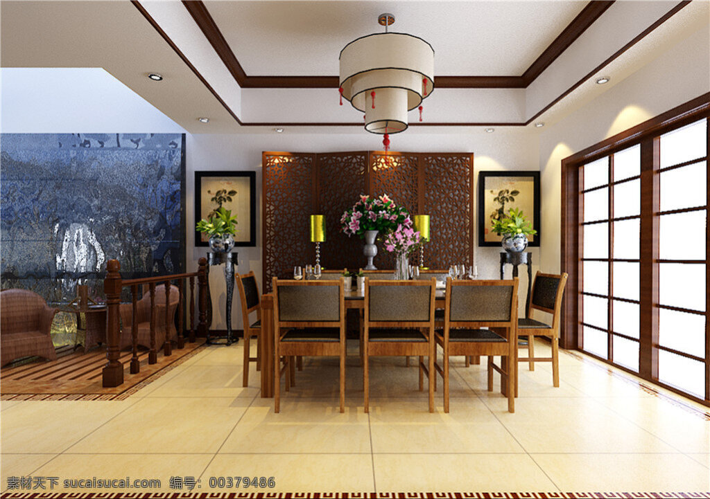 中式 餐厅 模型制作 3d模型素材 室内装饰 3d室内模型 3d模型下载 室内模型 室内装修 装饰客厅 max 白色
