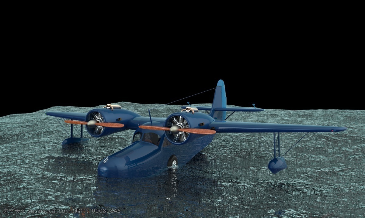 格鲁 曼 g21 鹅 插件 飞行 犀牛 运输 格鲁曼公司 3d模型素材 建筑模型