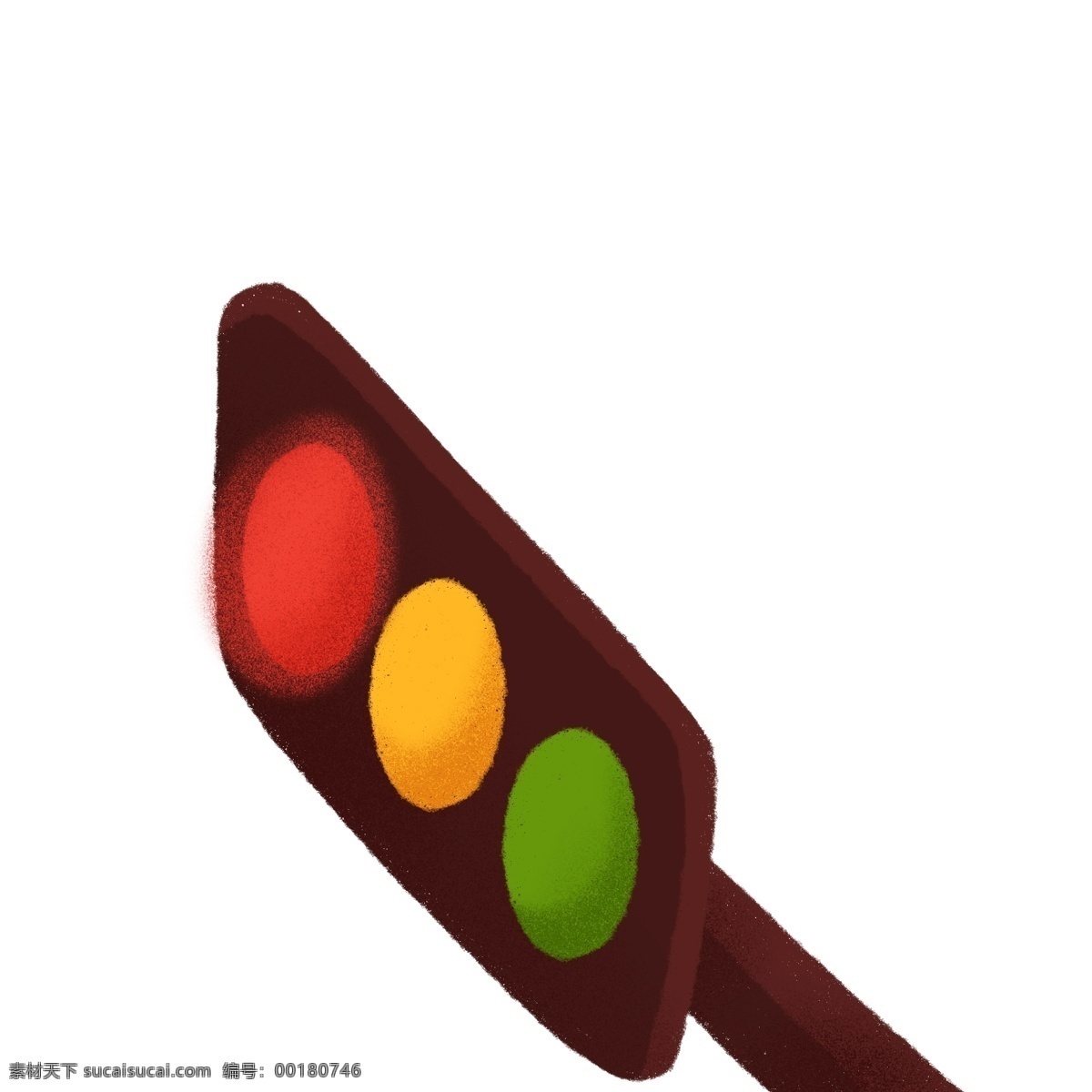 卡通 手绘 红绿灯 交通灯 元素 创意 指示灯 插画元素