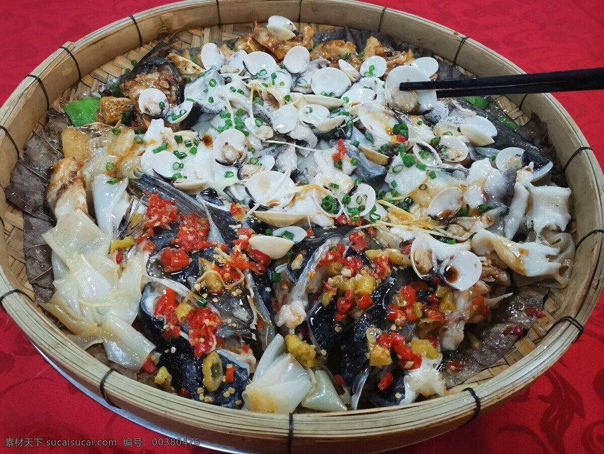 筲箕鱼 大盘鱼 大头鱼 缩骨鱼 特色菜 餐饮美食 传统美食