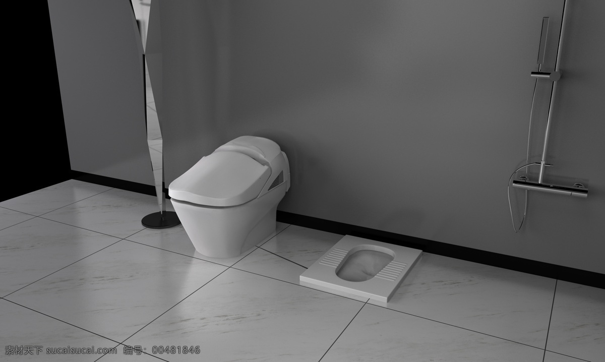 蹲便器 卫生间 3d设计 厕所 场景 马桶 卫浴 蹲便器卫生间 蹲厕 装饰素材 室内装饰用图