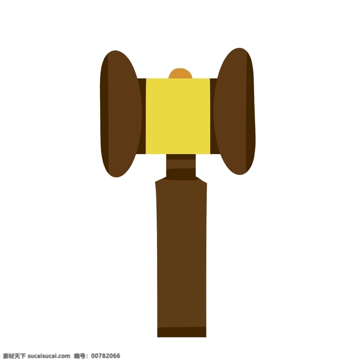 一个 深褐色 法 槌 法槌 锤子 法官 创意 褐色 司法 法律 诉讼 法律体系 拍卖 手绘法槌