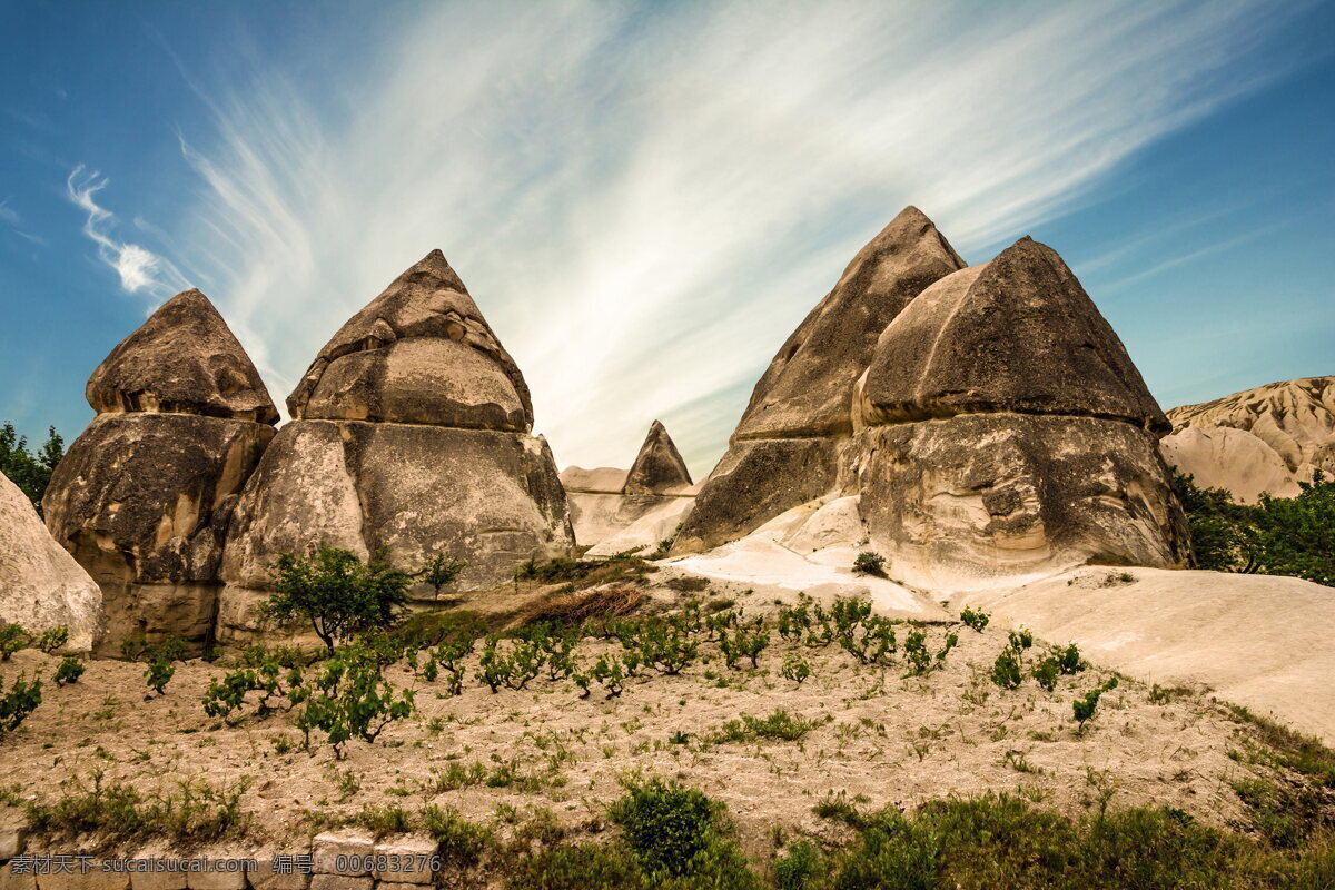 公园风景 安纳托利亚 土耳其 格雷 梅 国家 公园 岩石 石头 山丘