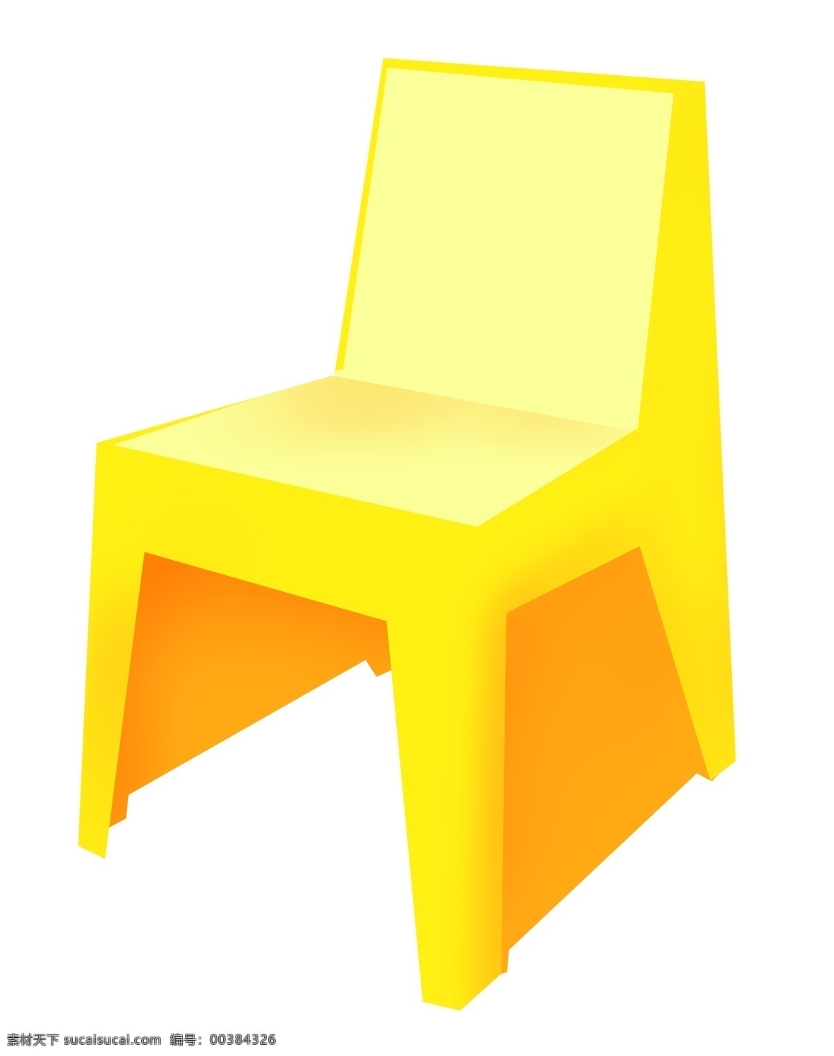 黄色 家具 椅子 插画 黄色的家具 黄色的椅子 卡通插画 椅子插画 家具插画 椅子家具 精美椅子
