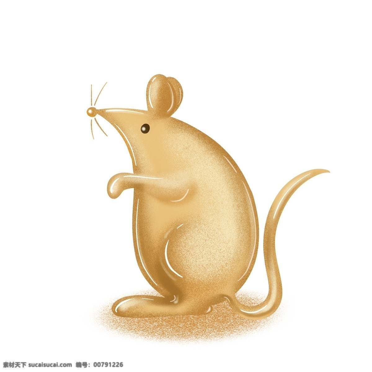 2020 鼠年 立体 鼠 可爱 卡通 金 老鼠 2020鼠年 立体鼠 立体金老鼠 耗子 金属 金色 金子 金黄色 贵金属 财富 金鼠 金属质感 效果元素 装饰图案