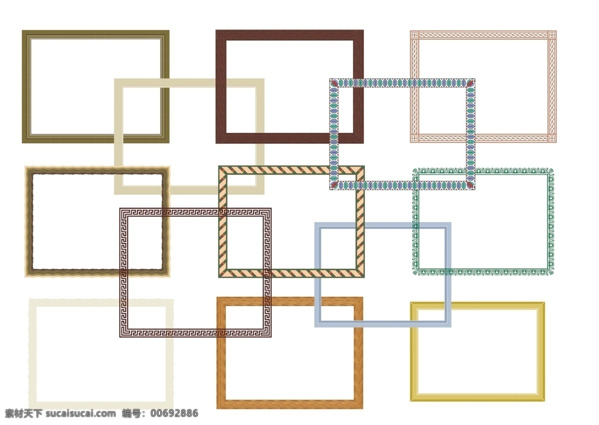 条框 欧式边框 金色边框 简约边框 矢量边框 花纹 中式 条纹 底纹边框 边框相框