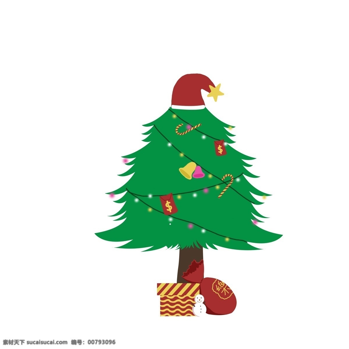 圣诞节 礼物 红包 雪人 圣诞树 西方 圣诞 可商用 西方节日 圣诞帽子