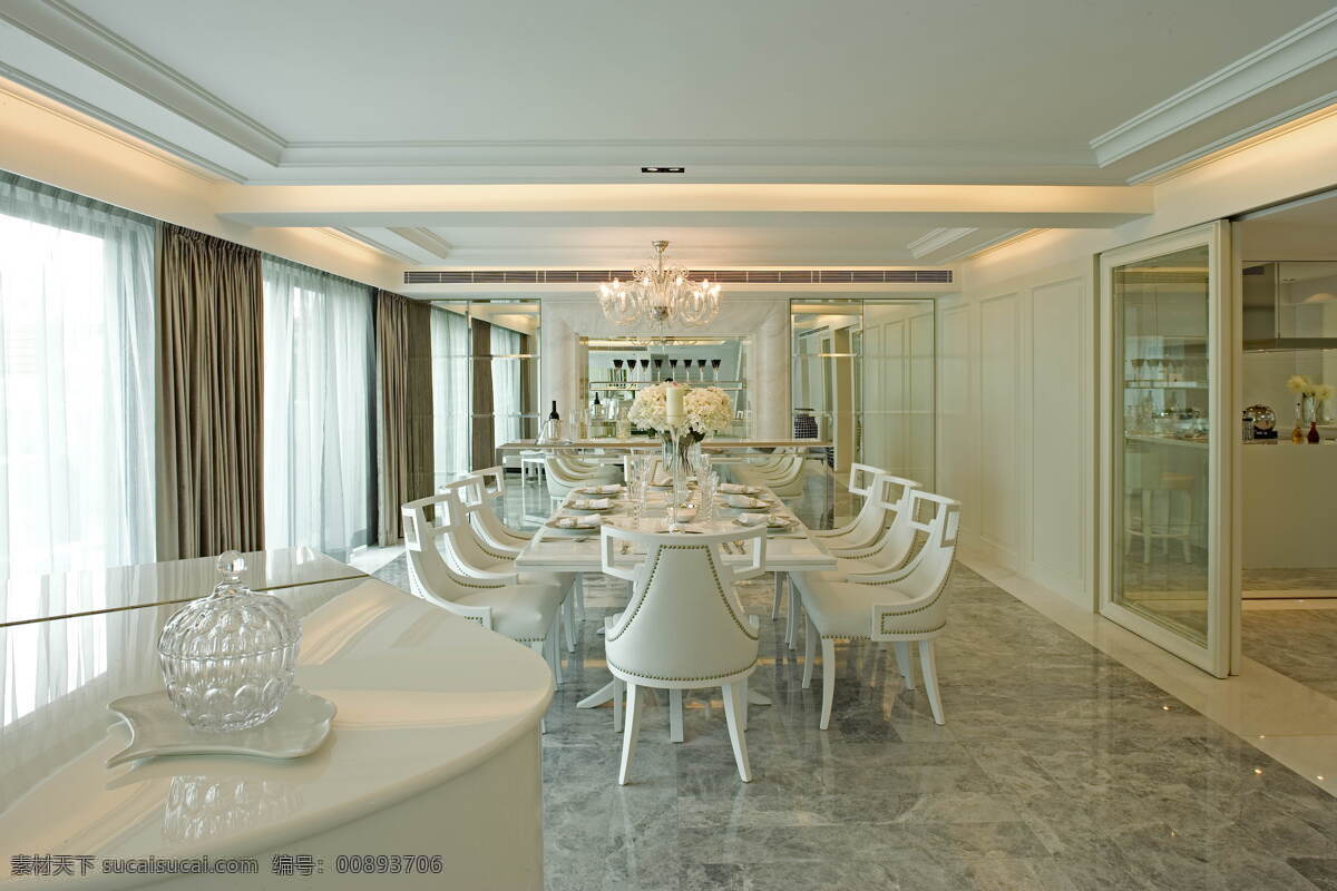 白色 豪华 家居生活 简欧 经典 生活百科 餐厅 空间 餐厅空间设计 餐厅空间 装饰 装修 室内设计