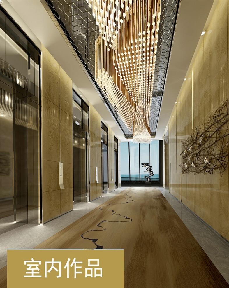 楼道 电梯 过道 办公商务 酒店套房 现代 欧式 现代简约房间 时尚潮流房间 工装 3d设计 室内模型 max