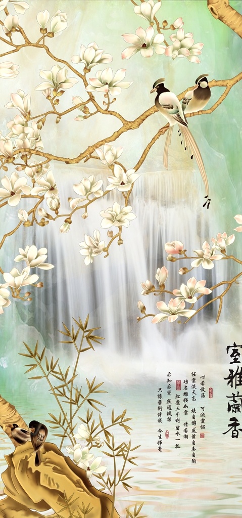 新 中式 手绘 工笔 花鸟 玄关 背景 墙 新中式背景墙 新中式装饰画 玄关装饰画 玄关背景墙 门厅玄关 禅意山水 禅意水墨 水墨画 山水画 抽象画 背景墙 屏风 山峦 云雾 飞鸟 禅境 禅意 壁画 墙画 挂画 山水水墨 水墨山水 山水 抽象 抽象山水 抽象水墨 新中式玄关 中式山水 荷花 玉兰花 牡丹花 梅花 工笔花鸟 电视背景墙 分层 背景素材