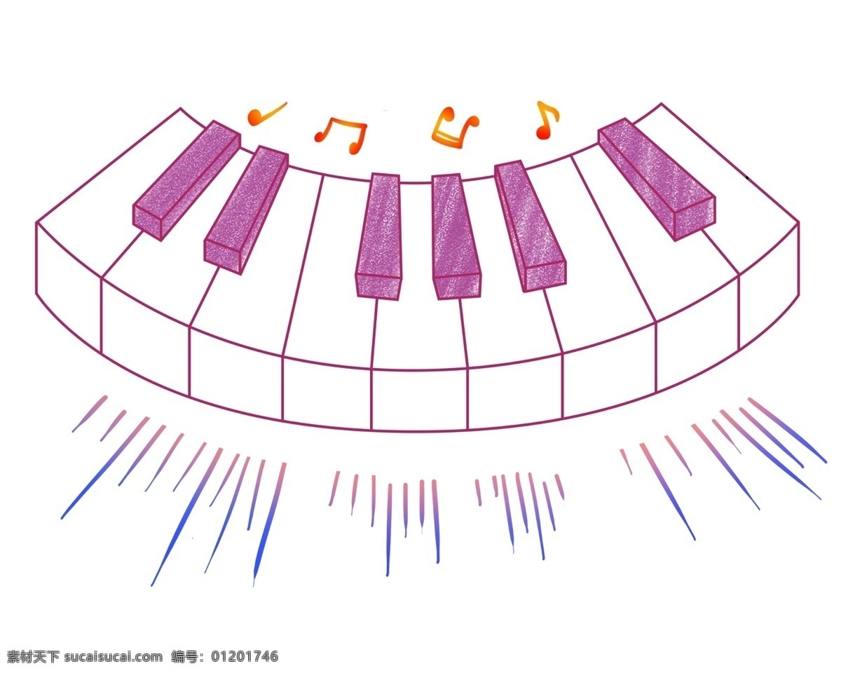 紫色 钢琴 卡通 插画 紫色的钢琴 钢琴的乐器 卡通插画 钢琴插画 弹奏钢琴 音乐伴奏 琴声 琴键