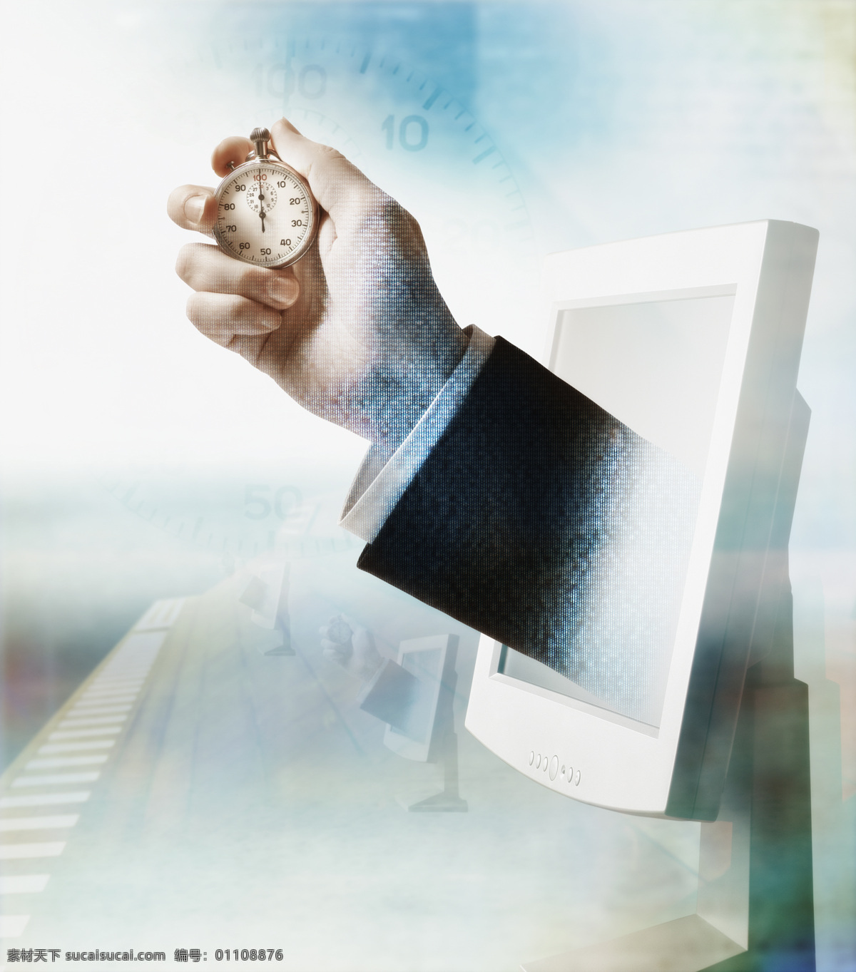 创意 科技 海报 金融货币 科技海报 电脑 时间 手势 商务金融