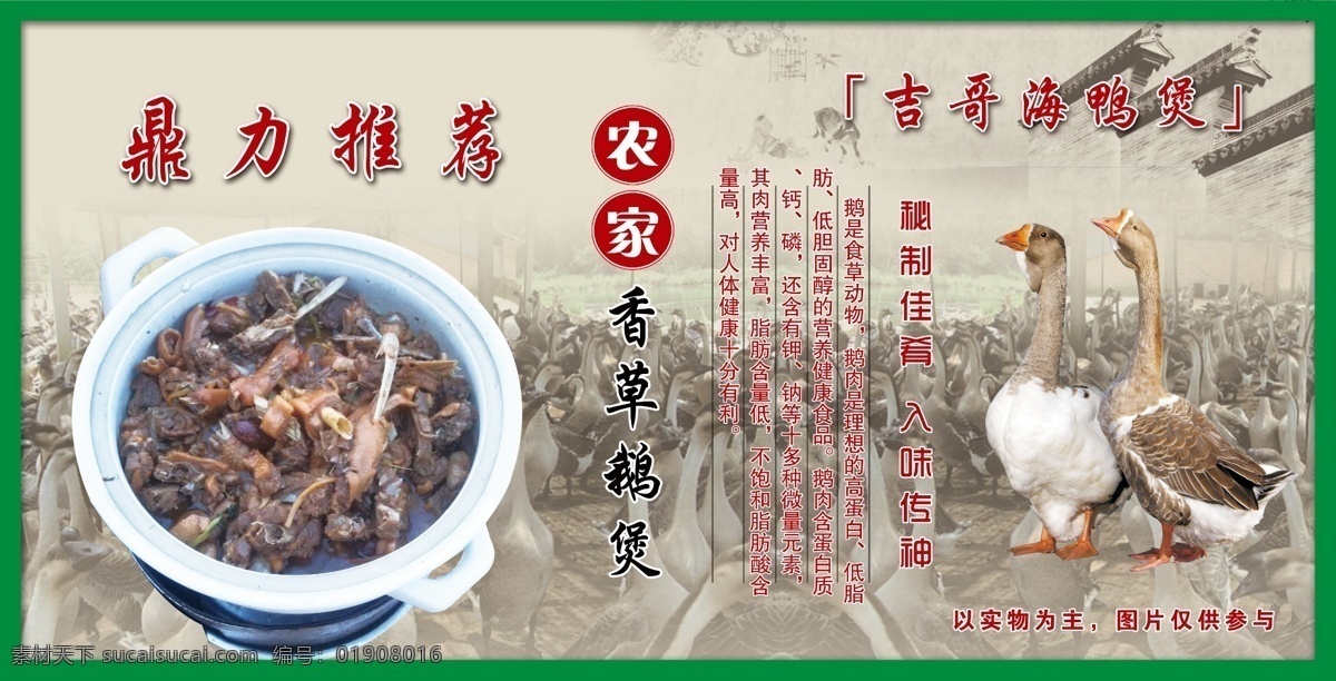 农家香草鹅煲 香草鹅煲 鹅煲 海报 背景