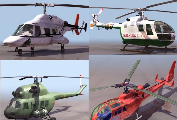 款 直升机 3d 模型 3d模型 直升机模型 民用直升机 救援机 通讯直升机 直升飞机 其他模型 3d设计模型 源文件 max