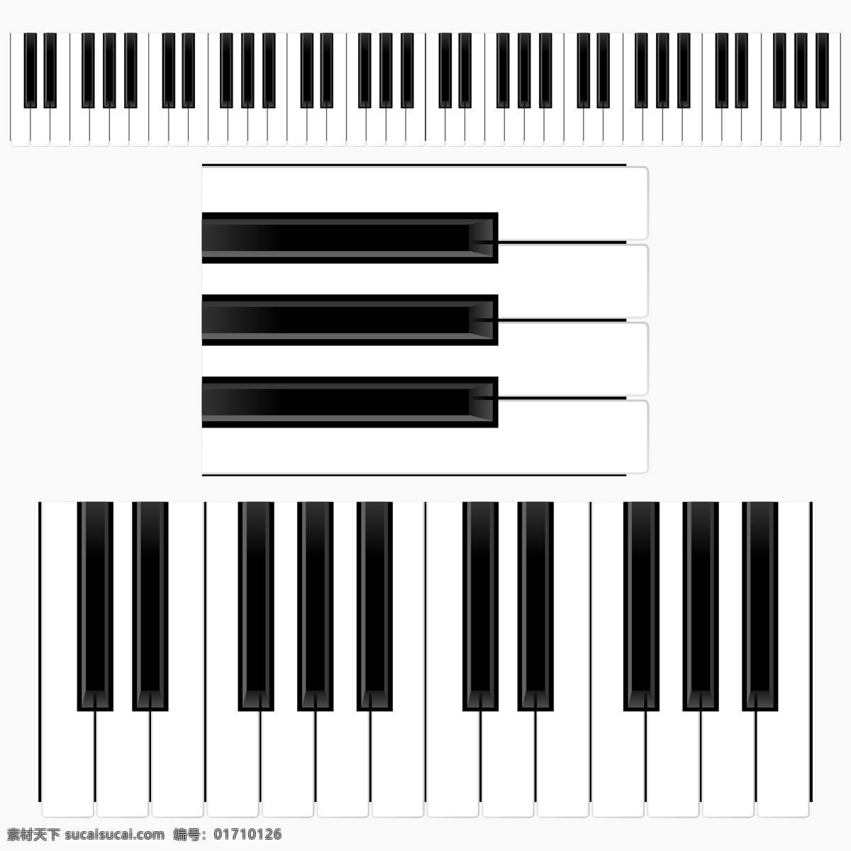 琴键 钢琴 黑白 键盘 乐器 生活百科 生活用品 旋律 音乐 矢量 琴键矢量素材 琴键模板下载 psd源文件
