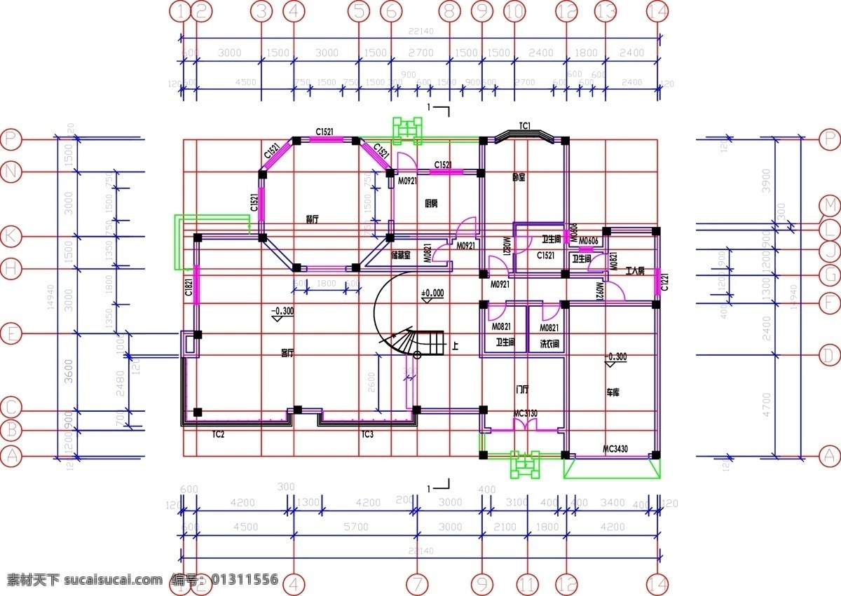 cad 餐厅 房屋 房屋平面图 建筑家居 客厅 平面图 设计图 矢量 模板下载 卧室 工人房 卫生间 家居装饰素材