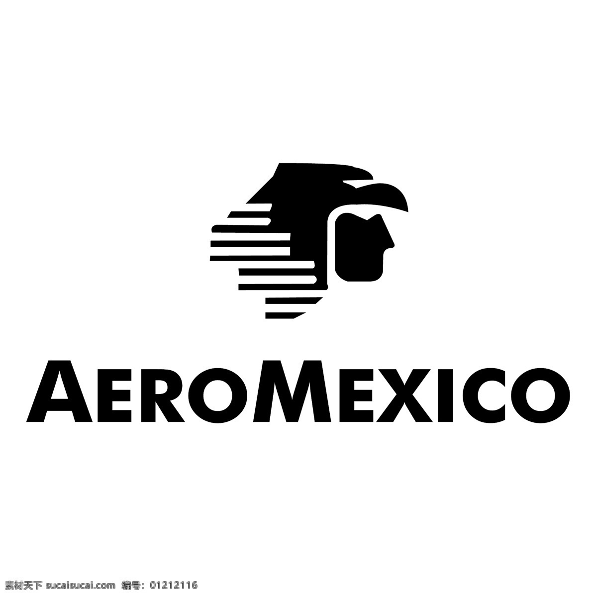 墨西哥 航空公司 标识 标识为免费 白色