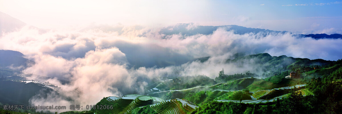 龙脊梯田 梯田 龙胜 世界第一梯田 桂林 山水风景 自然景观