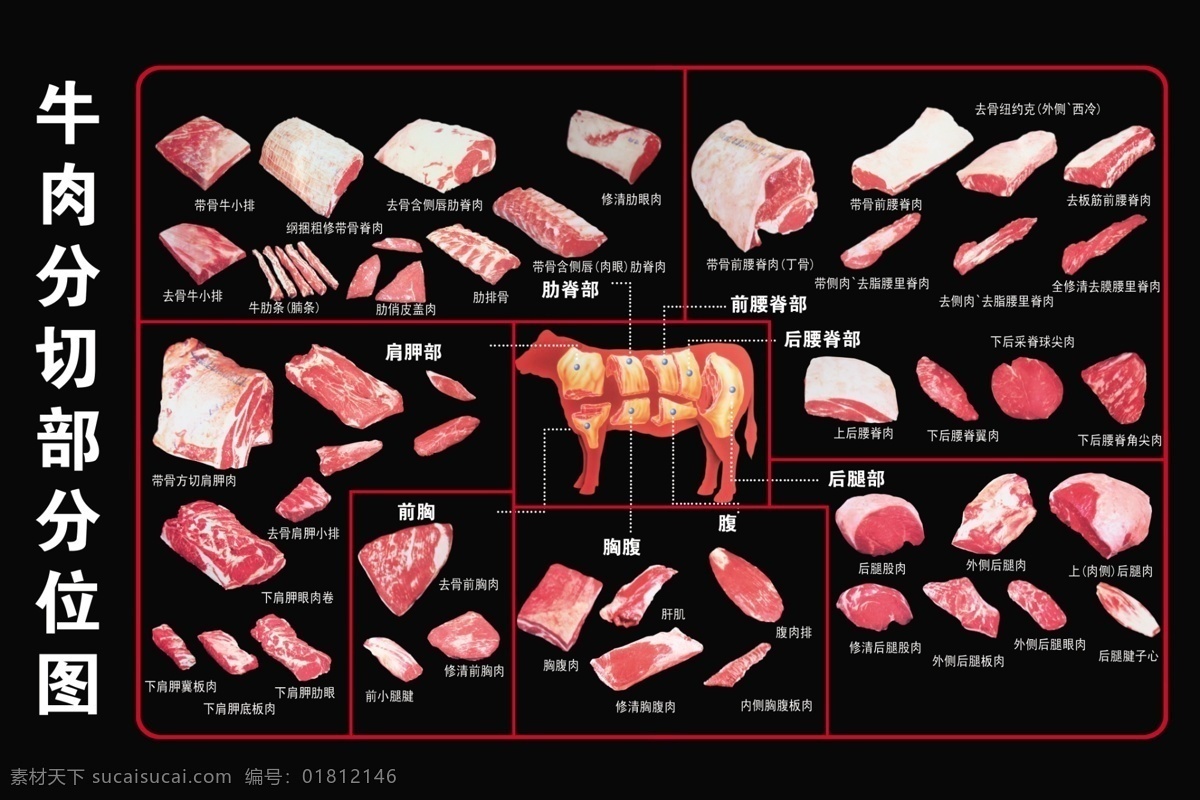 超市 牛肉分割图 牛肉 分割图 肉