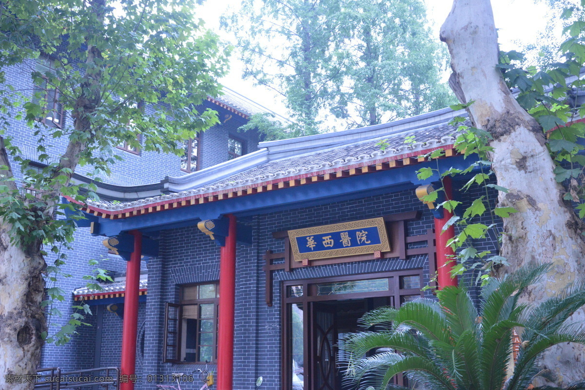 成都 风景 国内旅游 建筑摄影 建筑园林 旅游摄影 华西 医院 老 建筑 华西坝风景 四川 华西坝 华西协合大学 所在地 西方建筑 中西文化 树木 四川风光 psd源文件