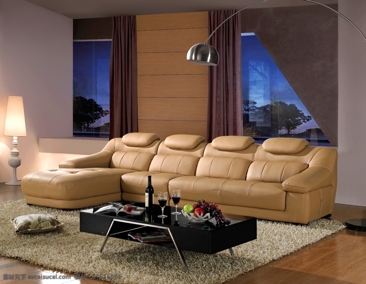 室内装修设计 沙发背景 家具 家居生活 真皮沙发 茶几 简约 家具背景 环境设计 家居设计