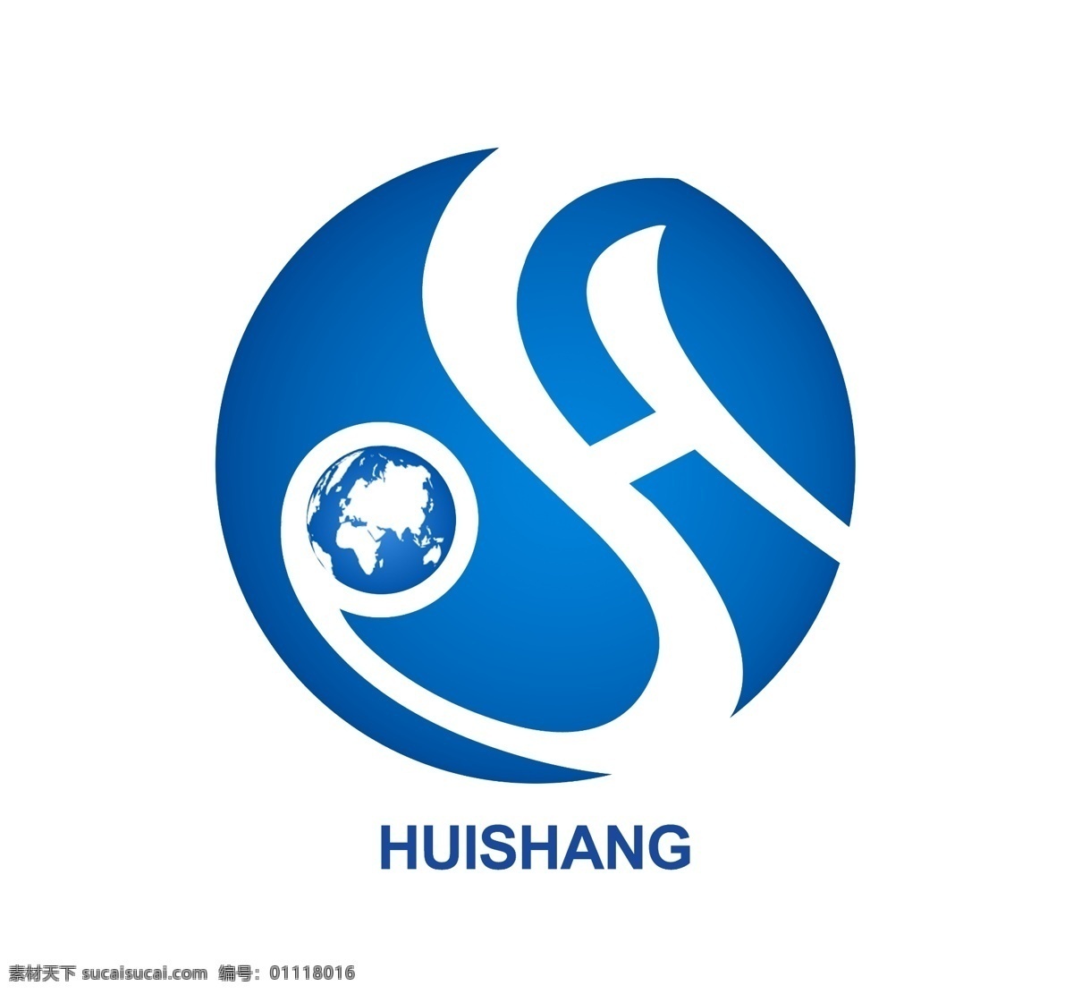蓝色 地球 汇 商 公司 logo 蓝色logo 蓝色地球 地球logo logo设计 商标设计 标志