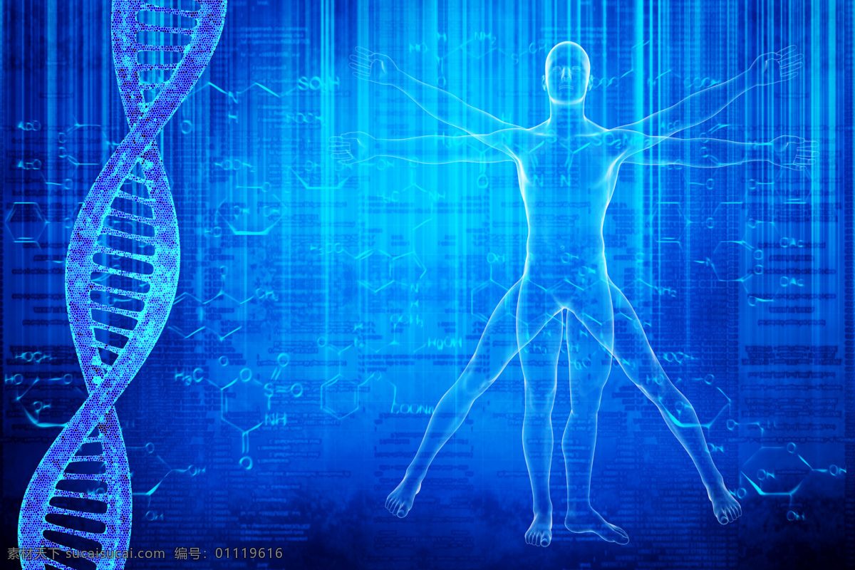 分子结构 dna 结构 双螺旋 生物学 医疗科学 科技背景 蓝色梦幻背景 其他生物 生物世界