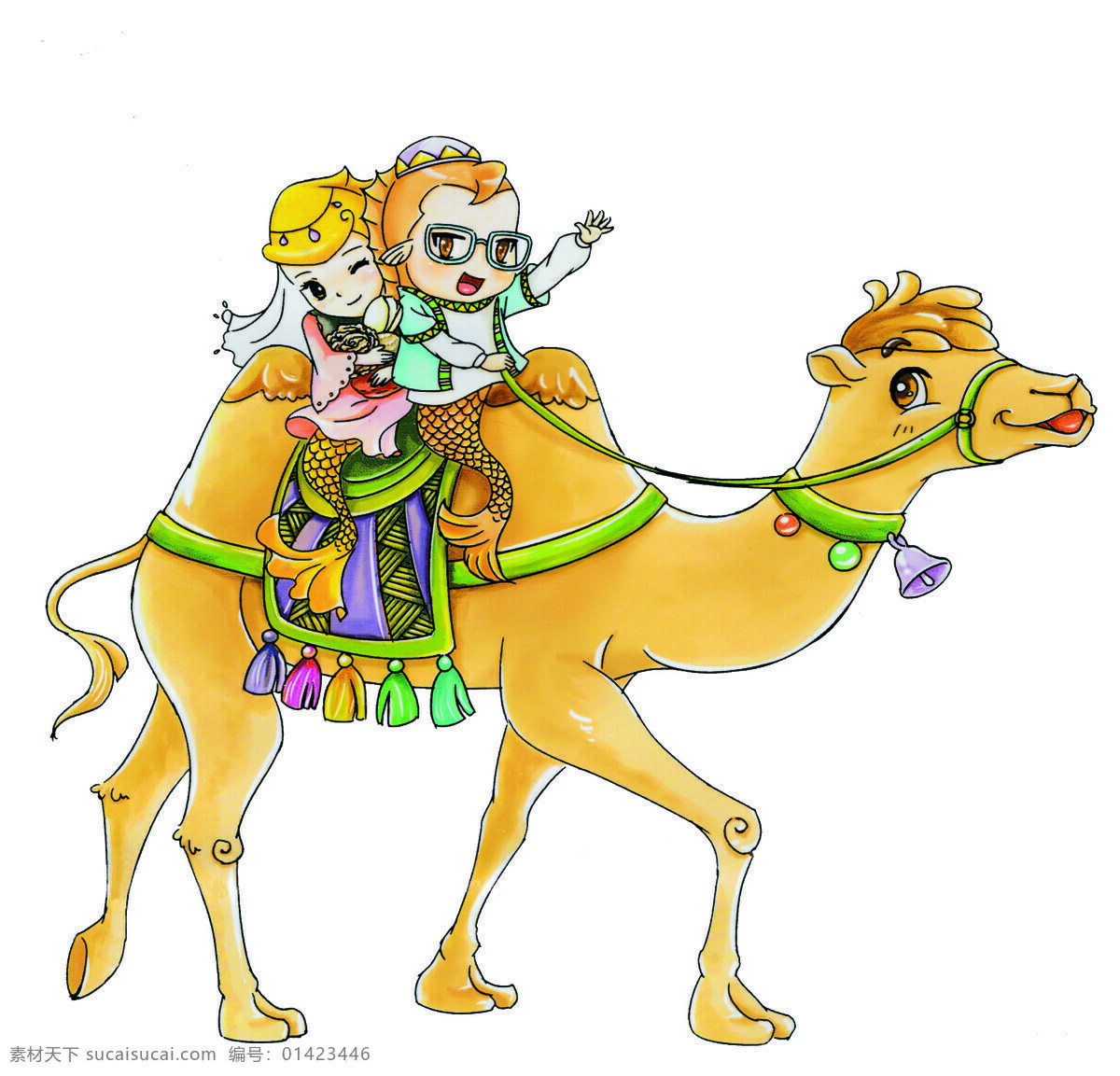 卡通 人物 骆驼 卡通骆驼 铃铛 卡通鱼 卡通设计
