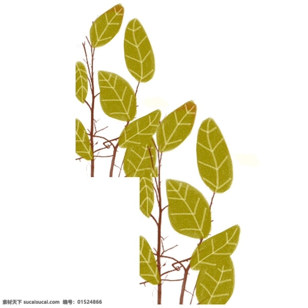 清新 风水 彩 植物 卡通 透明 叶子 浪漫 唯美 清雅 装饰图案 免扣素材 透明素材